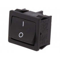 1802.6123; ROCKER; DPST; Pos: 2; OFF-ON; 12A/250VAC; black; IP40; none; 100mΩ; Marquardt