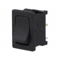 1803.1121; ROCKER; SPDT; Pos: 2; OFF-ON; 10A/250VAC; black; IP40; none; 100mΩ; Marquardt