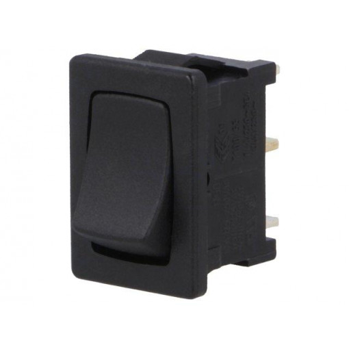 1803.1121; ROCKER; SPDT; Pos: 2; OFF-ON; 10A/250VAC; black; IP40; none; 100mΩ; Marquardt