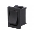 1803.6121; ROCKER; SPDT; Pos: 2; OFF-ON; 10A/250VAC; black; IP40; none; 100mΩ; Marquardt