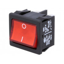 1805.7110; ROCKER; DPST; Pos: 2; OFF-ON; 10A/250VAC; red; IP40; 100mΩ; -20÷100°C; Marquardt
