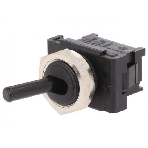 1821.1101; Switch: toggle; Pos: 2; SPST; OFF-ON; 6A/250VAC; Toggle: round; 100mΩ; Marquardt