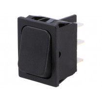 1834.3312; ROCKER; DPDT; Pos: 2; ON-ON; 16A/250VAC; black; IP40; none; 100mΩ; Marquardt