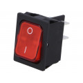 1835.3102; ROCKER; DPST; Pos: 2; OFF-ON; 10A/250VAC; red; IP40; 100mΩ; -20÷85°C; Marquardt