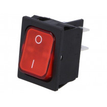 1835.3102; ROCKER; DPST; Pos: 2; OFF-ON; 10A/250VAC; red; IP40; 100mΩ; -20÷85°C; Marquardt
