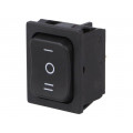 1839.1507; ROCKER; DP3T; Pos: 3; ON-OFF-ON; 6A/250VAC; black; IP40; none; 100mΩ; Marquardt