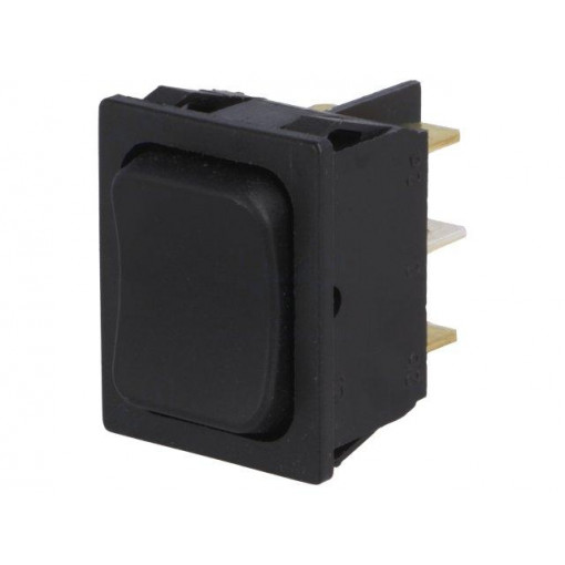 1839.3512; ROCKER; DP3T; Pos: 3; ON-OFF-ON; 16A/250VAC; black; IP40; none; 100mΩ; Marquardt
