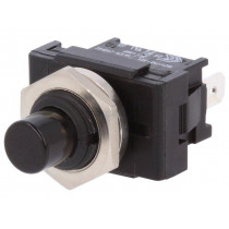 1841.1301; Switch: push-button; Pos: 2; SPST-NC; 6A/250VAC; ON-(OFF); IP40; Marquardt