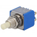 18545CD; Switch: push-button; Pos: 2; DPDT; ON-(ON); Illumin: none; Ø6.5mm; APEM