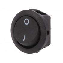 1881.1103; ROCKER; SPST; Pos: 2; OFF-ON; 12A/250VAC; black; IP40; none; 100mΩ; Marquardt