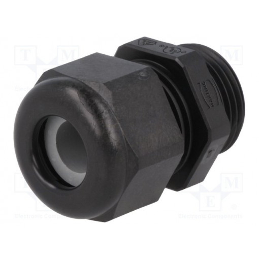 19000005181; Gland; M20; IP68; 5÷9mm; Mat: thermoplastic; black; HARTING