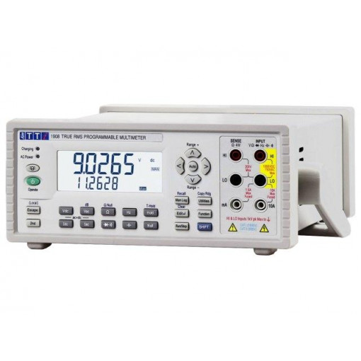 1908; Benchtop multimeter; LCD 5,5 digit 17mm,LCD 6 digit 10mm; AIM-TTI 1908; Benchtop multimeter; LCD 5,5 digit 17mm,LCD 6 digit 10mm; AIM-TTI