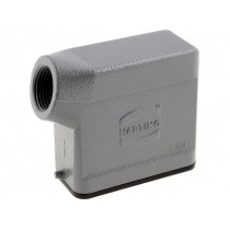 19200101540; Enclosure: for Han connectors; Han; size 10A; for cable; angled; HARTING