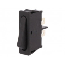 1921.1102; ROCKER; SPST; Pos: 2; OFF-ON; 6A/250VAC; black; IP40; none; 100mΩ; Marquardt