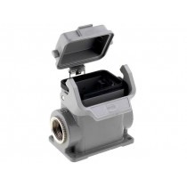 19300060296; Enclosure: for rectangular connectors; Han; size 6B; with latch; HARTING