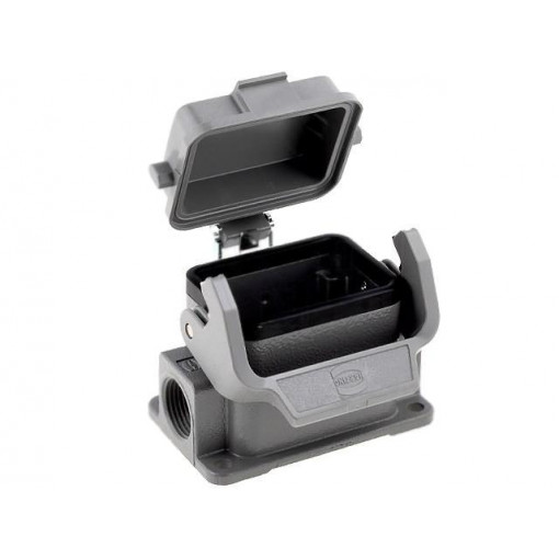 1930061295; Enclosure: for rectangular connectors; Han; size 6B; with latch; HARTING