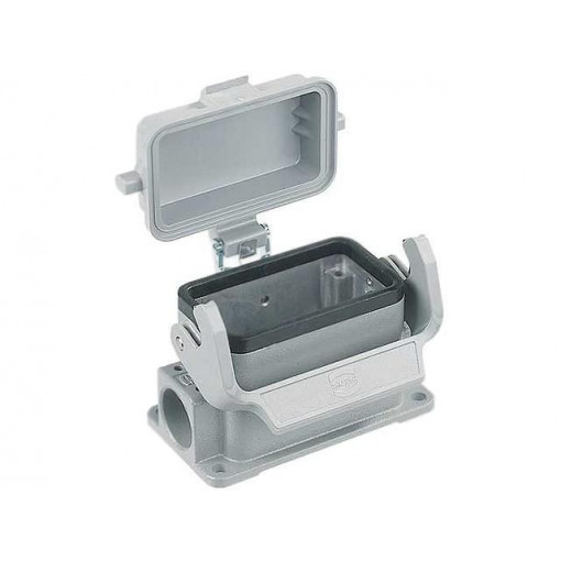 19300101255; Enclosure: for rectangular connectors; Han; size 10B; with latch; HARTING