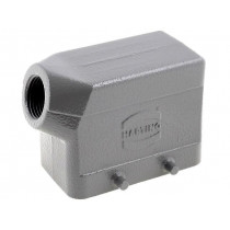 19300101520; Enclosure: for HDC connectors; Han B; size 10B; for cable; angled; HARTING