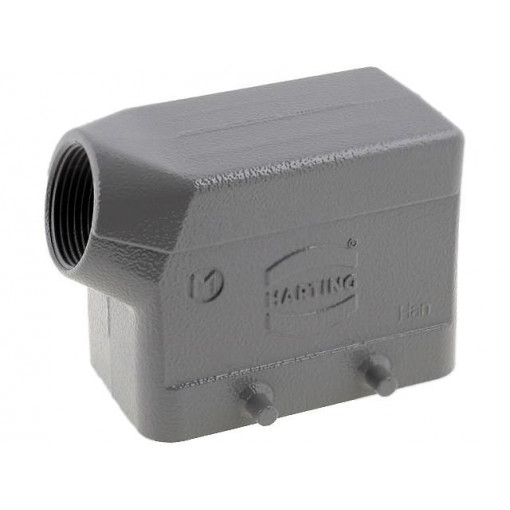 19300101521; Enclosure: for HDC connectors; Han B; size 10B; for cable; angled; HARTING