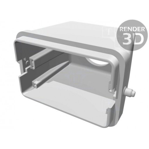 19300480449; Enclosure: for Han connectors; Han; size 48B (2 x 24B); straight; HARTING