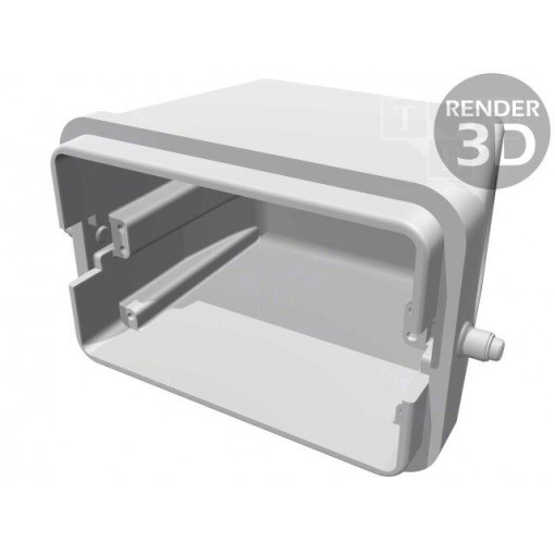 19300480549; Enclosure: for Han connectors; Han; size 48B (2 x 24B); angled; HARTING