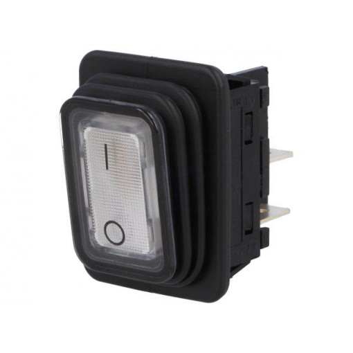 1935.3113; ROCKER; DPST; Pos: 2; OFF-ON; 20A/250VAC; white; filament lamp 230V; Marquardt