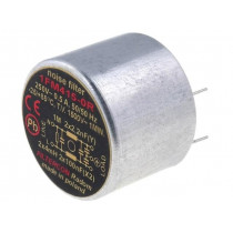 1FM415-0R; Filter: anti-interference; 250VAC; Cx: 100nF; Cy: 2.2nF; 4mH; THT; FILTERCON 1FM415-0R; Filter: anti-interference; 250VAC; Cx: 100nF; Cy: 2.2nF; 4mH; THT; FILTERCON