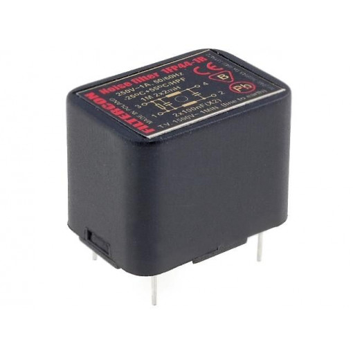 1FP44-1R; Filter: anti-interference; mains; 250VAC; 100nF; 2mH; THT; Ir: 0.5mA; FILTERCON 1FP44-1R; Filter: anti-interference; mains; 250VAC; 100nF; 2mH; THT; Ir: 0.5mA; FILTERCON