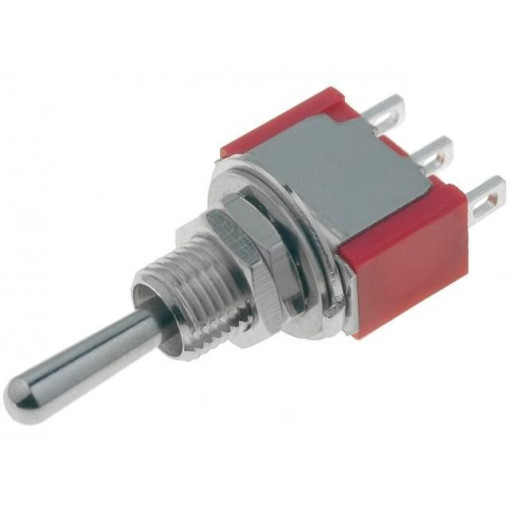 ; Switch: toggle; Pos: 2; SPDT; ON-ON; 2A/250VAC; 5A/28VDC; -35÷80°C; 