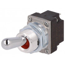 1MT1-6; Switch: toggle; Pos: 2; SPST; (ON)-OFF; 5A/28VDC; -40÷85°C; IP68; HONEYWELL