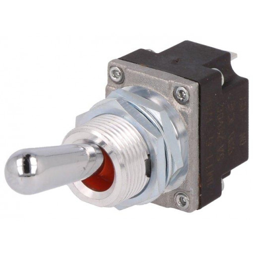 1MT1-6; Switch: toggle; Pos: 2; SPST; (ON)-OFF; 5A/28VDC; -40÷85°C; IP68; HONEYWELL