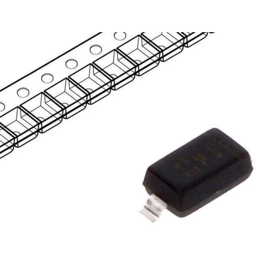 1N4148W-7-F; Diode: switching; SMD; 100V; 4ns; Package: reel,tape; SOD123; 2A; DIODES INCORPORATED 1N4148W-7-F; Diode: switching; SMD; 100V; 4ns; Package: reel,tape; SOD123; 2A; DIODES INCORPORATED