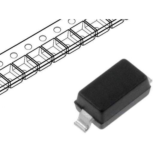 1N4148W; Diode: switching; SMD; 100V; 0.15A; 4ns; Package: reel,tape; SOD123; DIOTEC SEMICONDUCTOR 1N4148W; Diode: switching; SMD; 100V; 0.15A; 4ns; Package: reel,tape; SOD123; DIOTEC SEMICONDUCTOR
