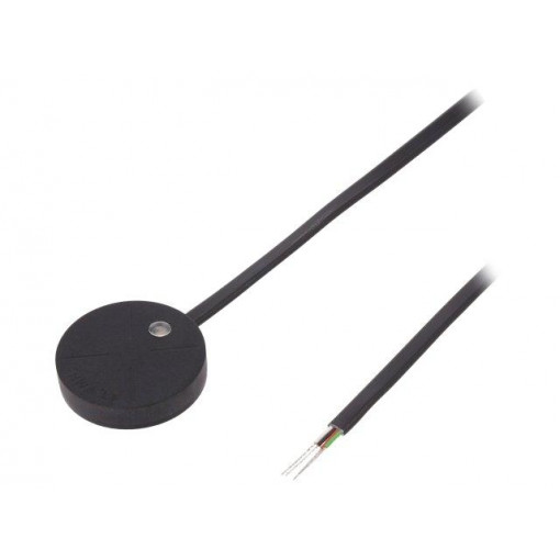 1W-H0-04P; RFID reader; 35.8x6mm; 1-wire; 12V; f: 13,56MHz; Range: 40mm; 55mA; 
