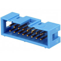 2-1761603-6; Socket; IDC; male; PIN: 16; straight; THT; gold-plated; 2.54mm; TE Connectivity