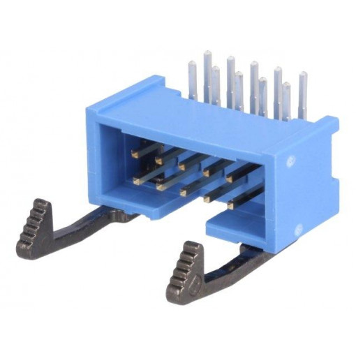 2-1761607-3; Socket; IDC; male; PIN: 10; angled 90°; THT; gold-plated; 2.54mm; TE Connectivity