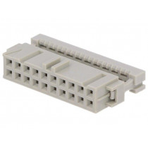 2-215882-0; Plug; IDC; female; PIN: 20; for ribbon cable; 1.27mm; Layout: 2x10; TE Connectivity