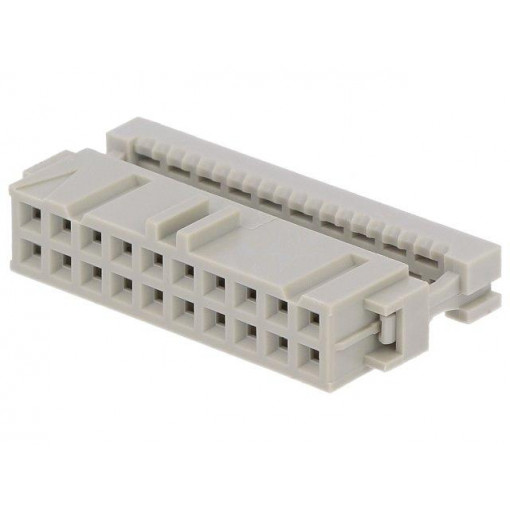 2-215882-0; Plug; IDC; female; PIN: 20; for ribbon cable; 1.27mm; Layout: 2x10; TE Connectivity