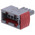 2-967059-1; Connector: automotive; JPT; plug; female; PIN: 4; w/o contacts; grey; TE Connectivity