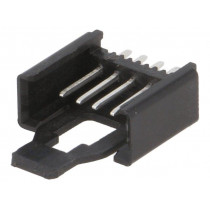 2,5 MSF 05; Wire-board; socket; male; Minimodul; 2.5mm; PIN: 5; THT; on PCBs; 5A; LUMBERG