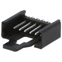 2,5 MSF 06; Wire-board; socket; male; Minimodul; 2.5mm; PIN: 6; THT; on PCBs; 5A; LUMBERG