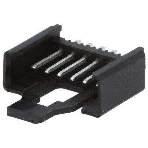 2,5 MSF 06; Wire-board; socket; male; Minimodul; 2.5mm; PIN: 6; THT; on PCBs; 5A; LUMBERG