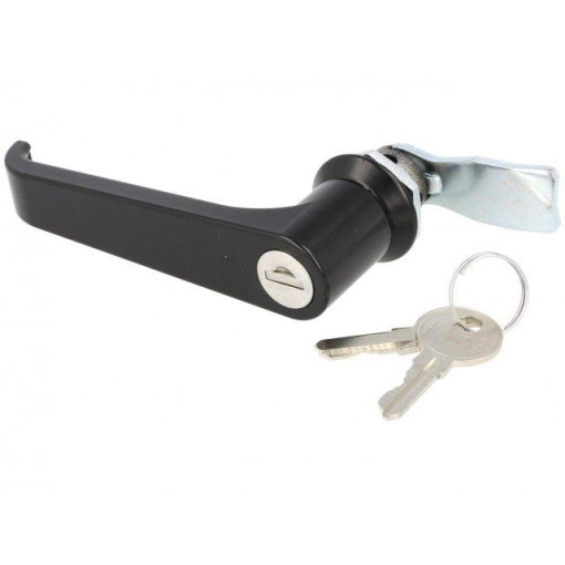 2.L18.002-18; Lock; zinc and aluminium alloy; 18mm; black finish; ROZTOCZE