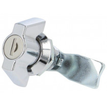 2.PM18.001-18; Lock; zinc and aluminium alloy; 18mm; chromium; Key code: 1333; ROZTOCZE
