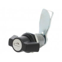 2.PM30.002-30; Lock; zinc and aluminium alloy; 30mm; black finish; Kit: 2 keys; ROZTOCZE