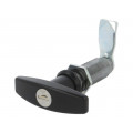 2.T60.002-60; Lock; zinc and aluminium alloy; 60mm; black finish; Kit: 2 keys; ROZTOCZE