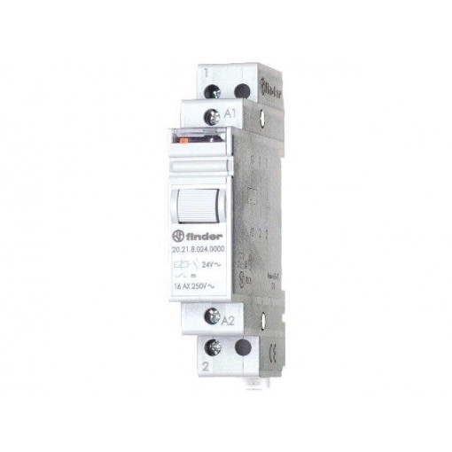 20.22.8.024.4000; Relay: installation; bistable; NO x2; 24VAC; Mounting: DIN; 16A; FINDER 20.22.8.024.4000; Relay: installation; bistable; NO x2; 24VAC; Mounting: DIN; 16A; FINDER