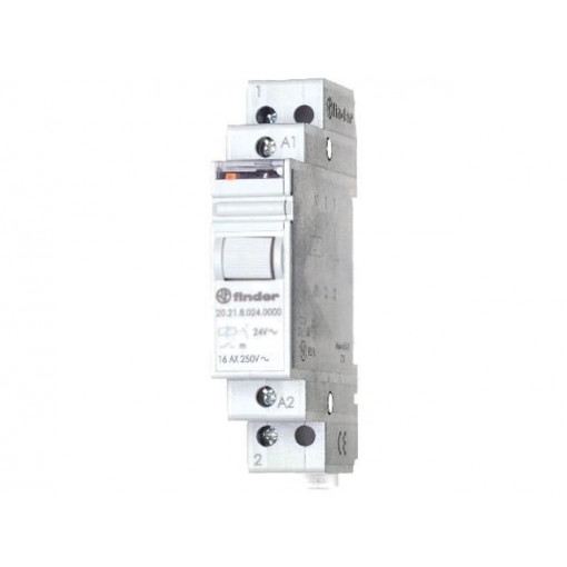 20.24.8.230.4000; Relay: installation; bistable; NO x2; 230VAC; Mounting: DIN; 16A; FINDER 20.24.8.230.4000; Relay: installation; bistable; NO x2; 230VAC; Mounting: DIN; 16A; FINDER