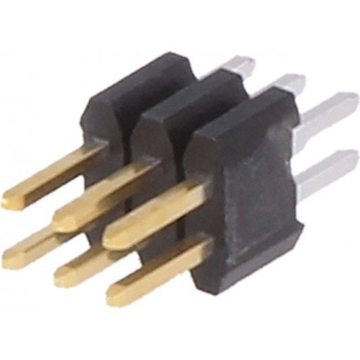 20021111-00006T4LF; Pin header; pin strips; Minitek127; male; PIN: 6; straight; 1.27mm; AMPHENOL