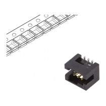 20021221-00006C4LF; Socket; IDC; Minitek127; male; PIN: 6; vertical; 1.27mm; SMT; on PCBs; AMPHENOL